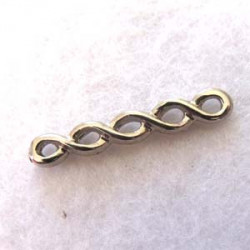 Intercalaire 5 rangs Argenté 35X4mm(X1)