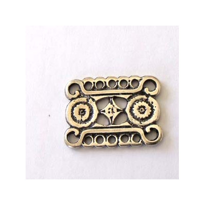 Intercalaire 5 rangs Argenté 27X20mm (X1) Intercalaire 5 rangs Argenté 27X20mm (X1)