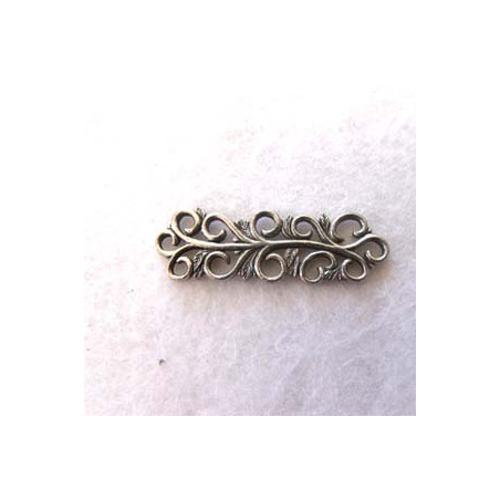 Intercalaire 5 rangs Argenté 33x10mm(X1)