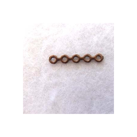 Intercalaire 5 rangs Cuivre 18X3mm(X1)