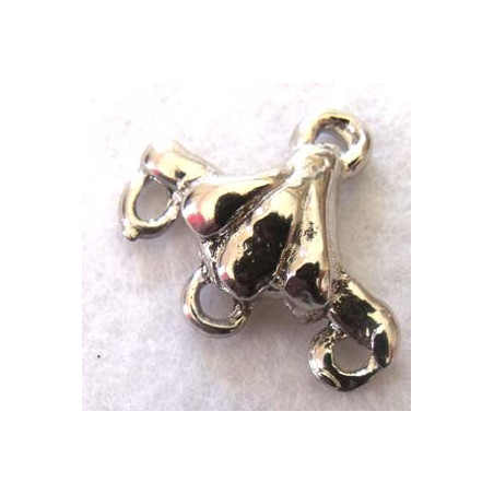 Reducteur 3 rangs Argenté 23X20mm (X1)