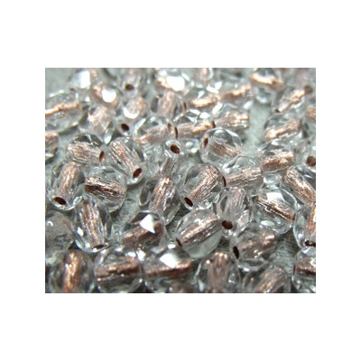 Facettes de Bohême 4mm Cristal Ligné Copper (x100) Facettes de Bohême 4mm Cristal Ligné Copper (x100)