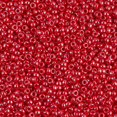 R11-0426 Rocailles 11/0 Opaque Red Luster (x 10gr)