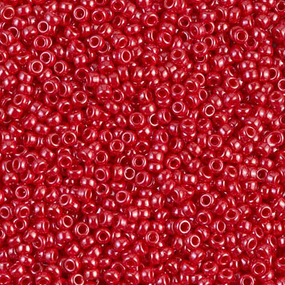 R11-0426 Rocailles 11/0 Opaque Red Luster (x 10gr) R11-0426 Rocailles 11/0 Opaque Red Luster (x 10gr)