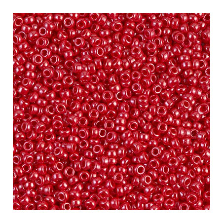 R11-0426 Rocailles 11/0 Opaque Red Luster (x 10gr)