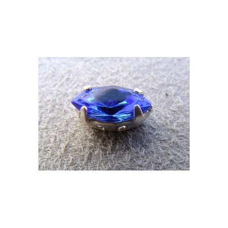 Navettes serties 10X5 Sapphire (X2)