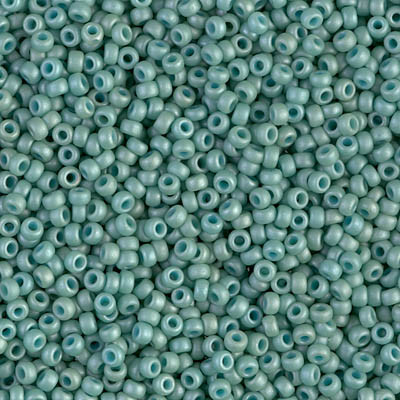R11-2028 Rocailles 11/0 Fancy Frosted Pale Seafoam (=DB374) (x 10gr) R11-2028 Rocailles 11/0 Fancy Frosted Pale Seafoam (=DB374) (x 10gr)