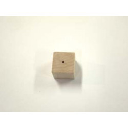 Cubes en bois 14mm percé(X1)