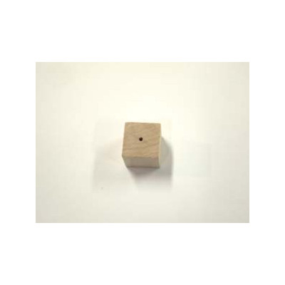 Cubes en bois 14mm percé(X1)