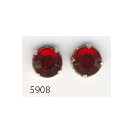 Strass à Coudre 6mm Siam (x10) 