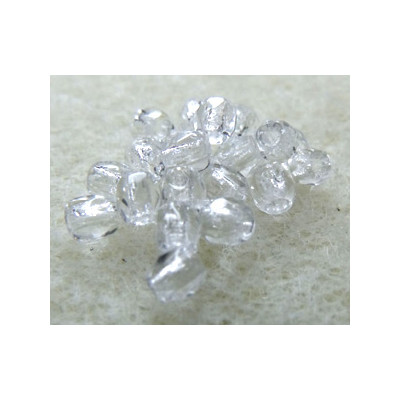 Facettes en verre de Bohême 2mm Cristal (X50)