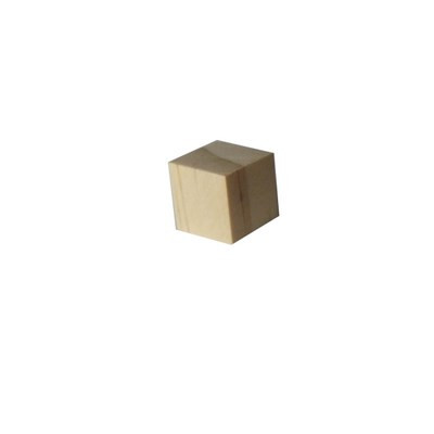 Cube en Bois Non Percé 10mm(X1)