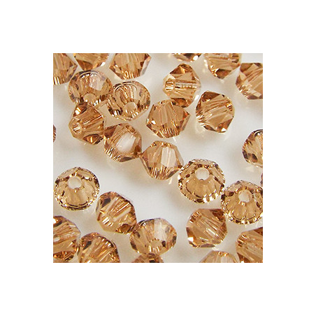 Toupies 3mm Light Colorado Topaz - réf.5328 Xilion (x20)