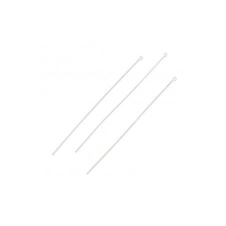 Tige Tête Boule en Argent 6,5x0,7mm 0.57gr (X2)