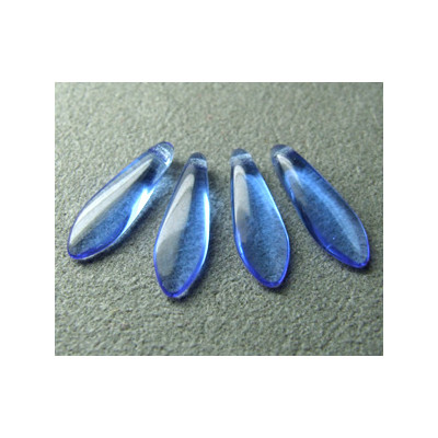 Dague en verre de Bohême 5x16mm - Sapphire (x20)