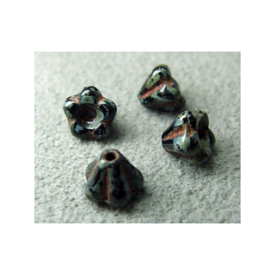 Baby Bell 4X6mm Jet - Picasso (x50)
