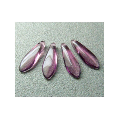 Dague en verre de Bohême 5x16mm - Amethyst (x20)