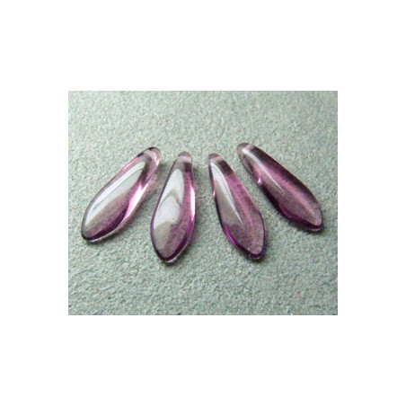 Dague en verre de Bohême 5x16mm - Amethyst (x20)
