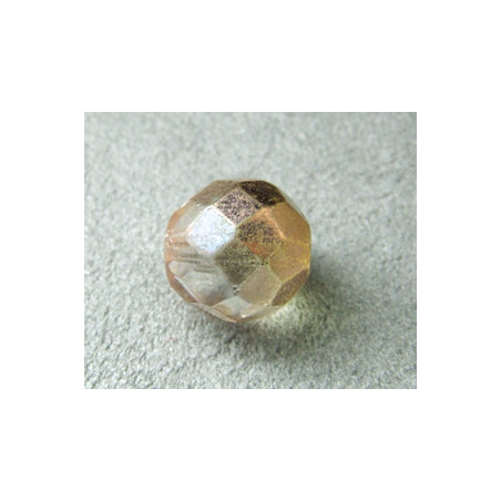 Facettes en verre de Bohême 14mm Apollo Gold (x1)