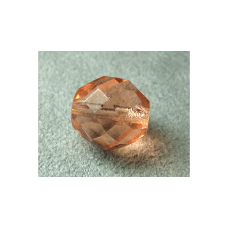 Facettes en verre de Bohême 12mm Peach (x1)