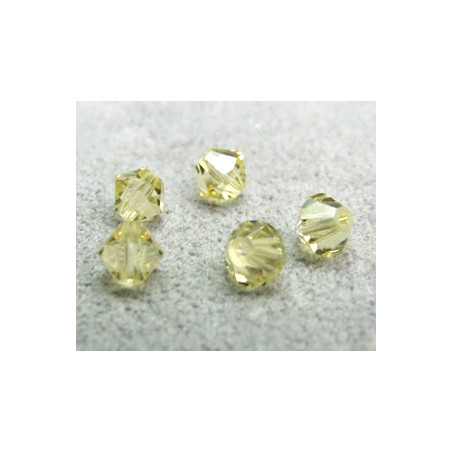Perle toupie en cristal Swarovski 5301 5mm Jonquil (x10)