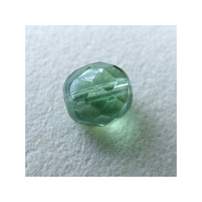 Facettes en verre de Bohême 8mm Chrysolite (x10)