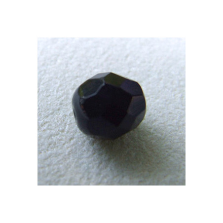 Facettes en verre de Bohême 8mm Jet (x10)