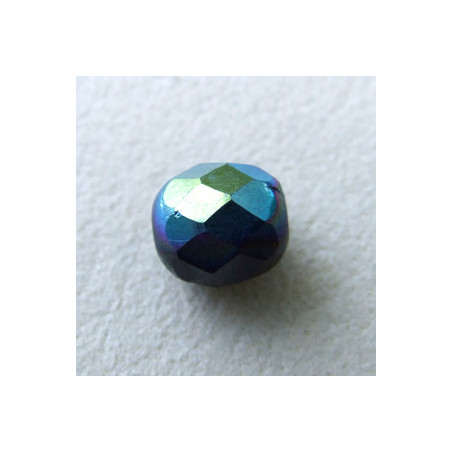 Facettes en verre de Bohême 8mm Jet AB (x10)