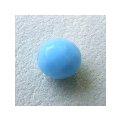 Facettes en verre de Bohême 8mm Turquoise Alabaster (x10)