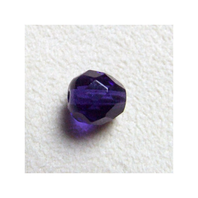 Facettes en verre de Bohême 8mm Purple Velvet (x10)