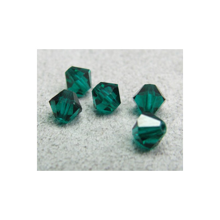 Perle toupie en cristal Swarovski 5301 5mm Emerald (x10)