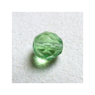 Facettes en verre de Bohême 8mm Peridot (x10)