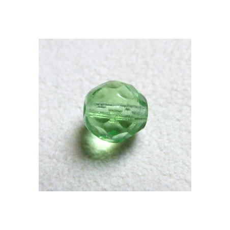 Facettes en verre de Bohême 8mm Peridot (x10)