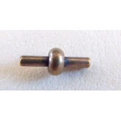 Fermoir (Pour Fils PVC diametre 5mm) 19*2,9mm Bronze (X1)