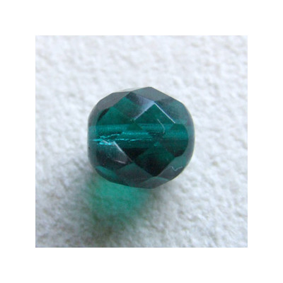 Facettes en verre de Bohême 8mm Emerald AB (x10)