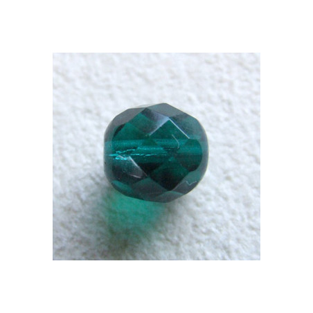 Facettes en verre de Bohême 8mm Emerald AB (x10)