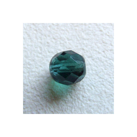 Facettes en verre de Bohême 8mm Turmaline (x10)