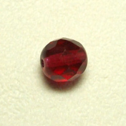 Facettes en verre de Bohême 8mm Ruby (x10)