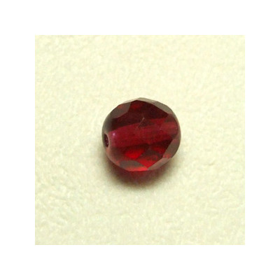 Facettes en verre de Bohême 8mm Ruby (x10)