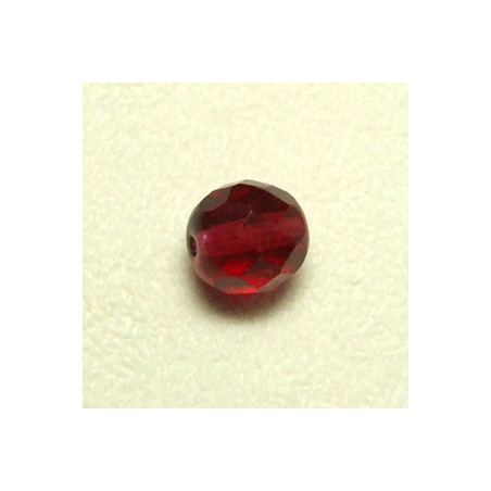 Facettes en verre de Bohême 8mm Ruby (x10)