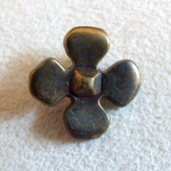 Breloque fleur bronze 14mm