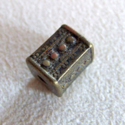 Perle intercalaire bronze 11x8mm (X1)