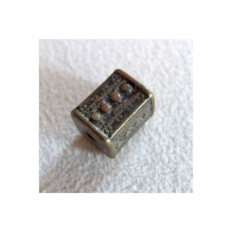 Perle intercalaire bronze 11x8mm (X1)