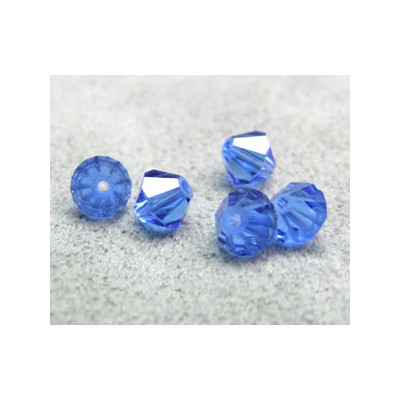 Perle toupie en cristal Swarovski 5301 5mm Sapphire (x10)