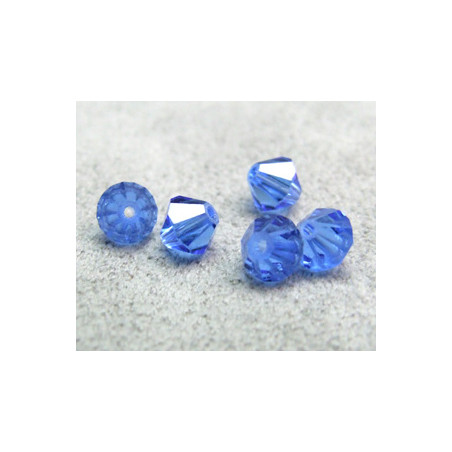 Perle toupie en cristal Swarovski 5301 5mm Sapphire (x10)