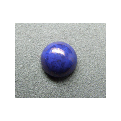 Cabochon rond en verre 12mm Bleu Lapis marbré Cabochon rond en verre 12mm Bleu Lapis marbré