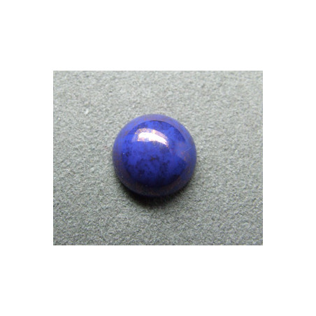 Cabochon rond en verre 12mm Bleu Lapis marbré