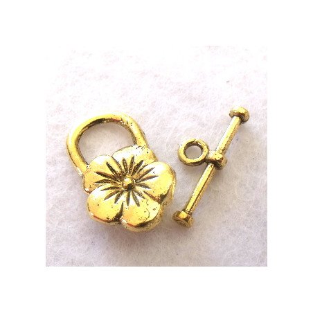 Fermoir Doré Fleur 21mm(X1)
