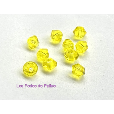Toupies 3mm Citrine - réf.5328 Xilion (x20) Toupies 3mm Citrine - réf.5328 Xilion (x20)