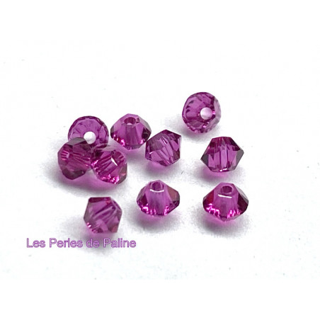 Toupies 3mm Amethyst - réf.5328 Xilion (x20)